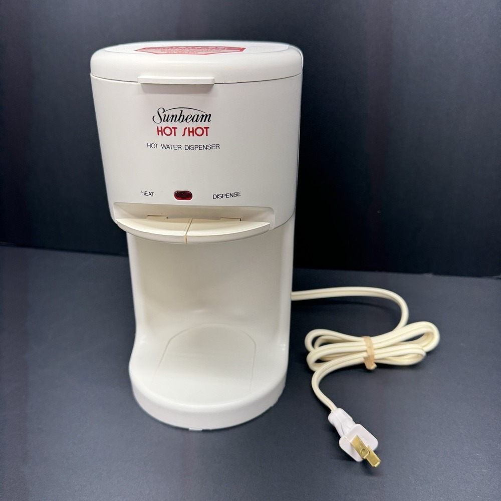 Sunbeam Hot Shot 3211 Electric Hot Water Dispenser 0.5 Qt white TESTED & WORKS